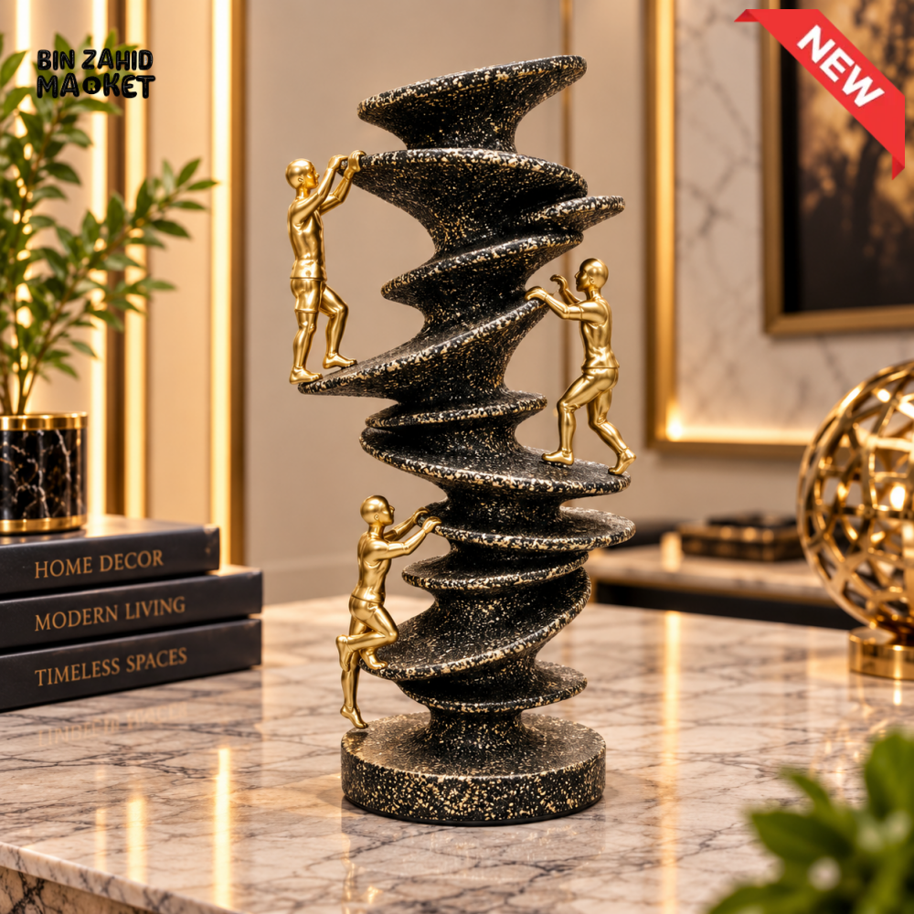 ABSTRACT SPIRAL CLIMBING FIGURE DECOR
