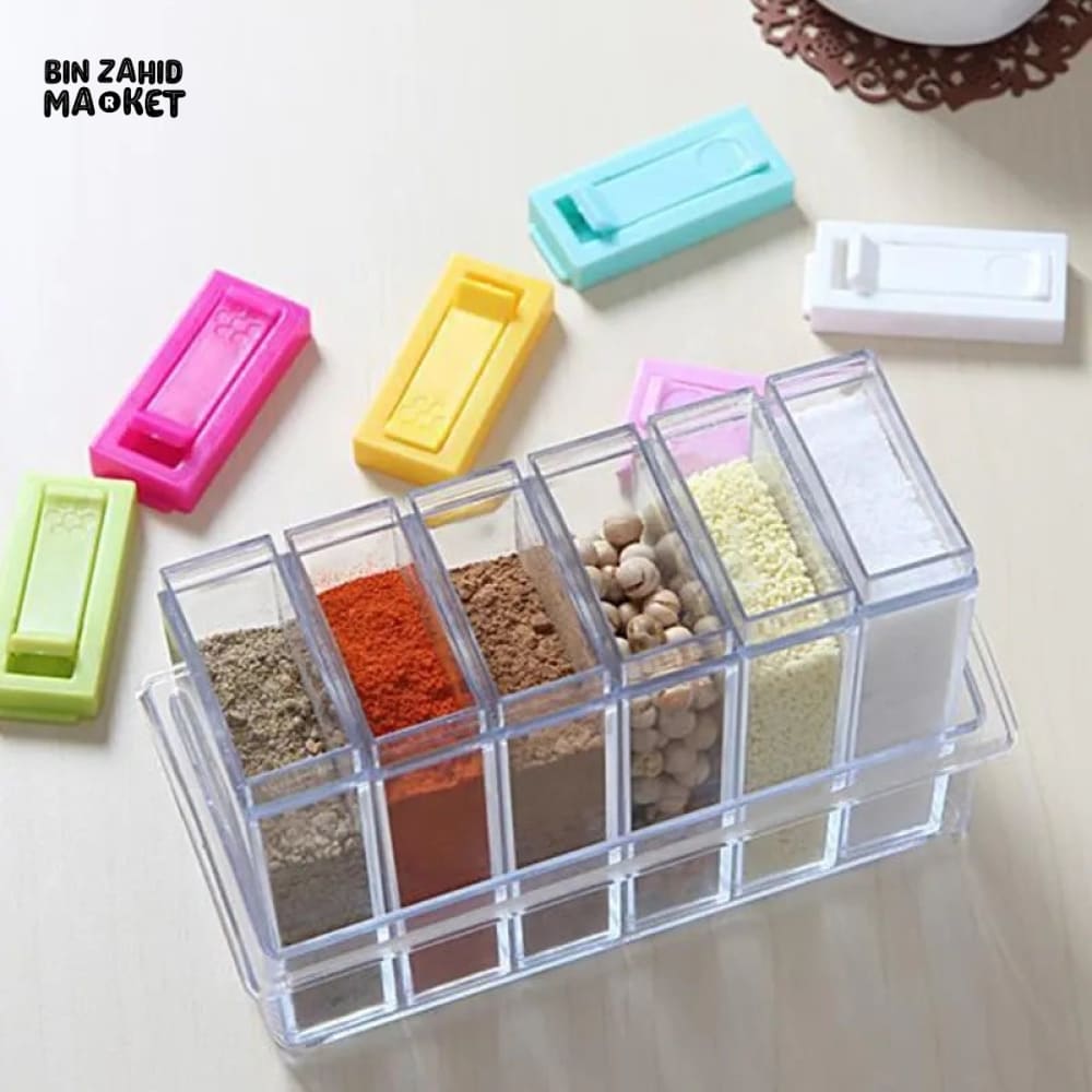 ACRYLIC 6X SPICES JARS SET