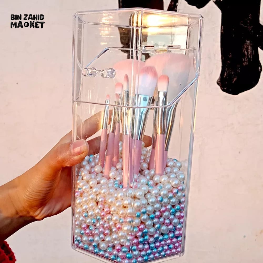ACRYLIC PEARL MAKE-UP BRUSH HOLDER