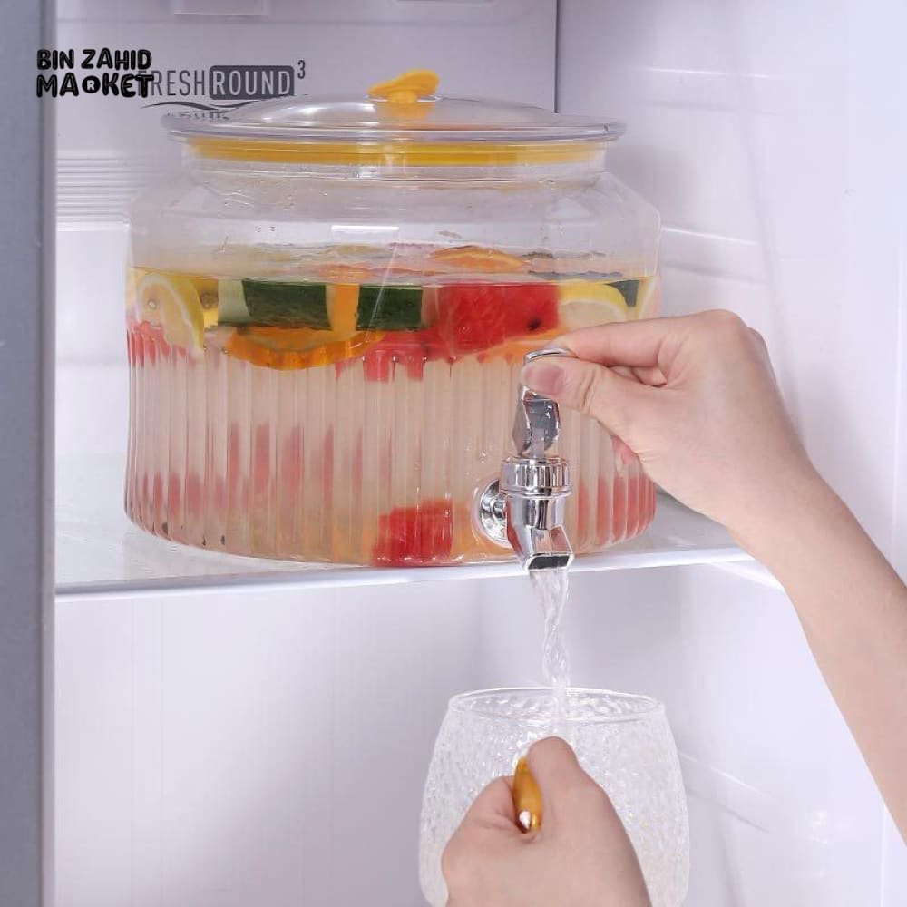 ACRYLIC PREMIUM JUICE CONTAINER – ELEGANT & DURABLE BEVERAGE DISPENSER - 12 LITERS