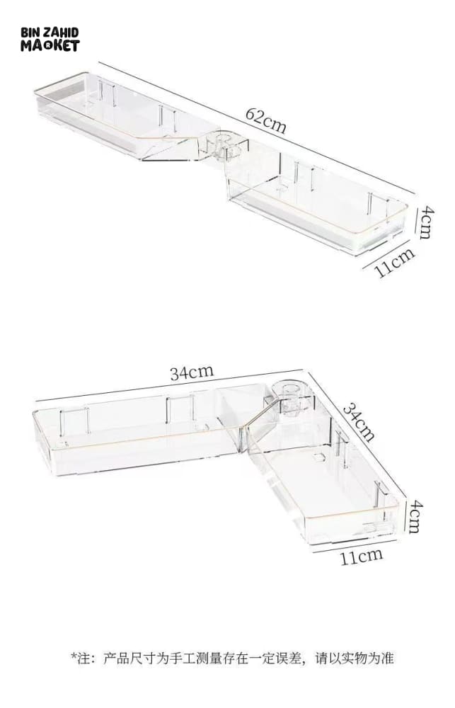 ACRYLIC WALL MOUNT BATHROOM SHELF