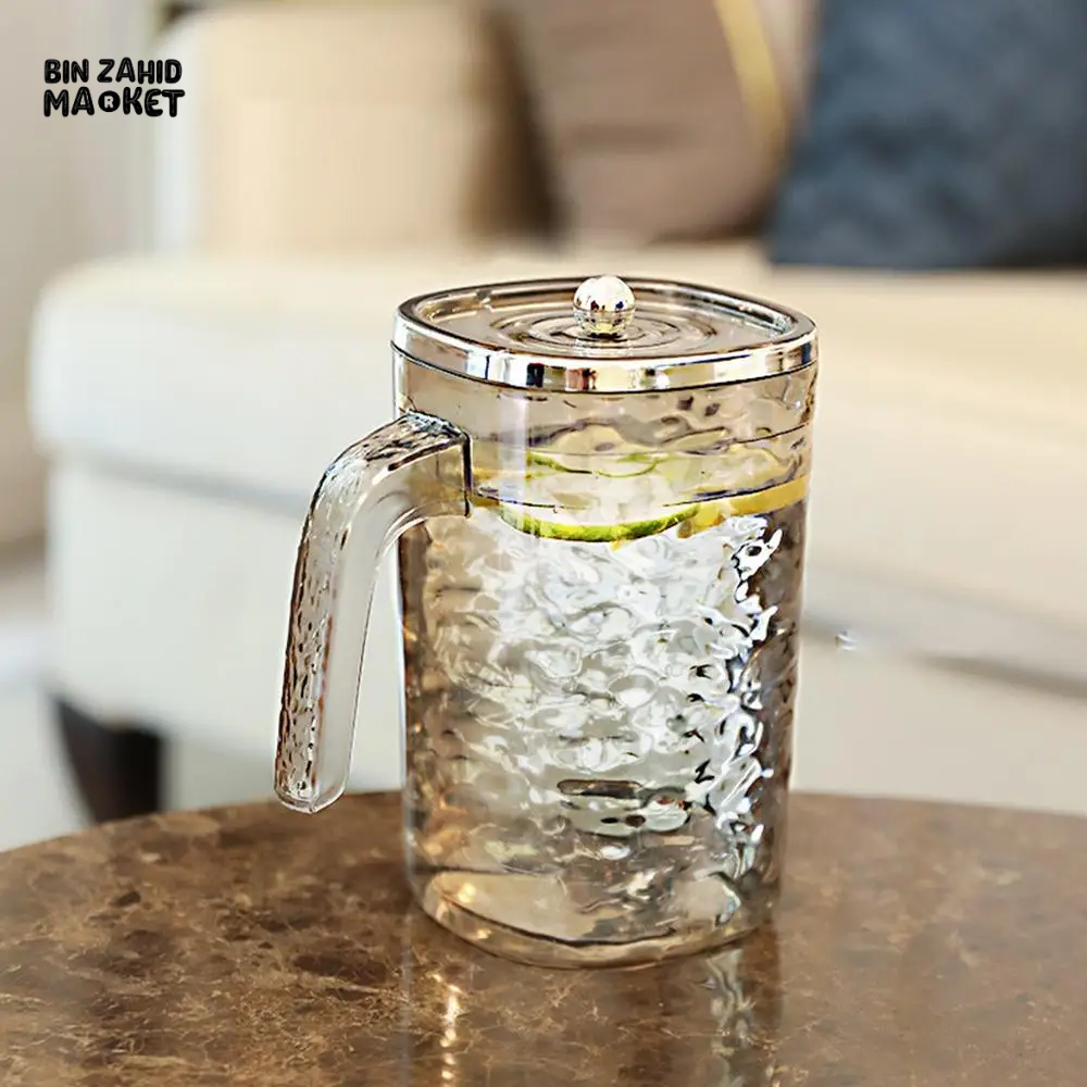 ACRYLIC WATER PITCHER WITH LID – THICKENED HEAT-RESISTANT CARAFE FOR HOT & COLD JUICE MILK AND BEVERAGES