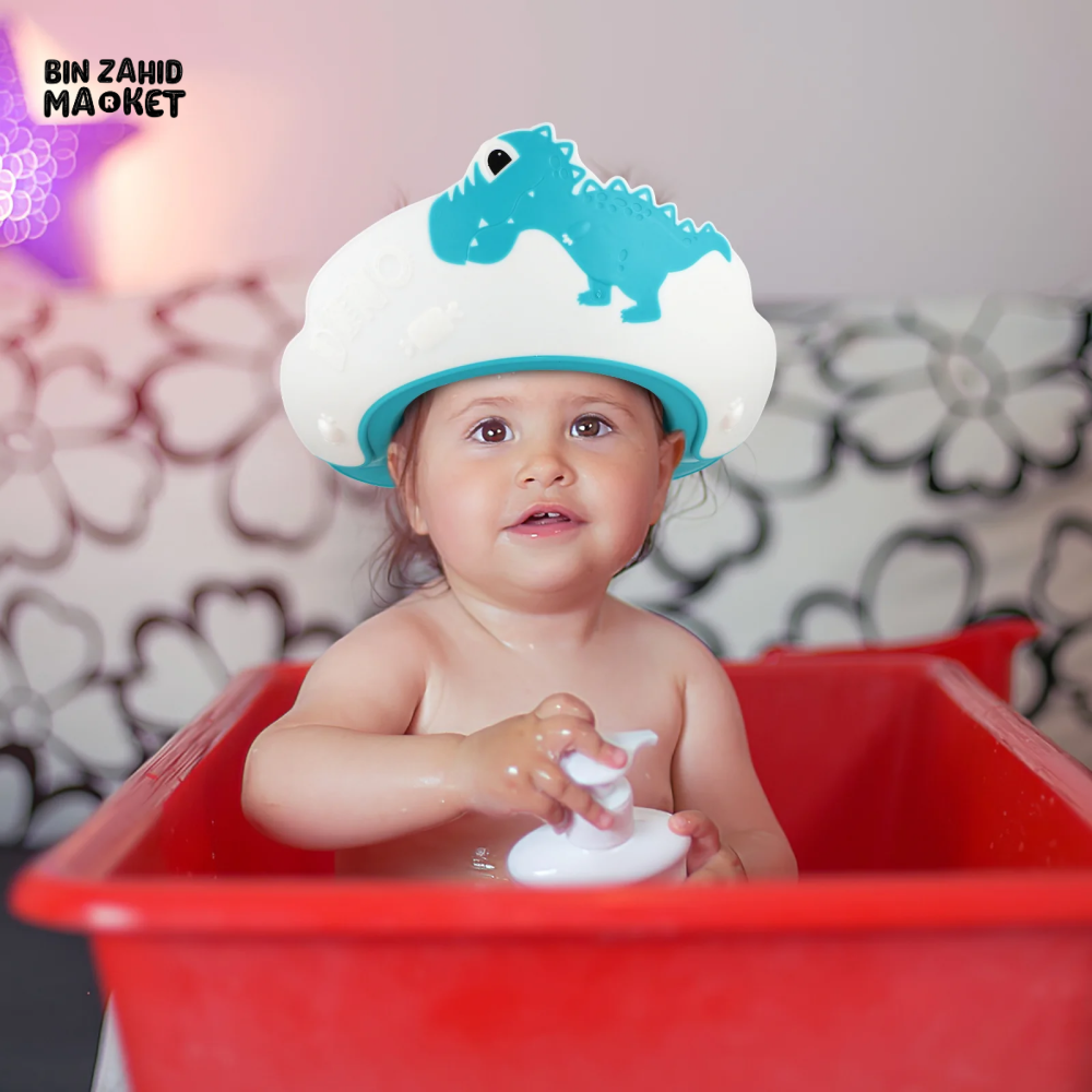 ADJUSTABLE BABY SHOWER CAP HAIR WASH HAT FOR NEWBORN & INFANT EAR PROTECTION SHAMPOO SHIELD