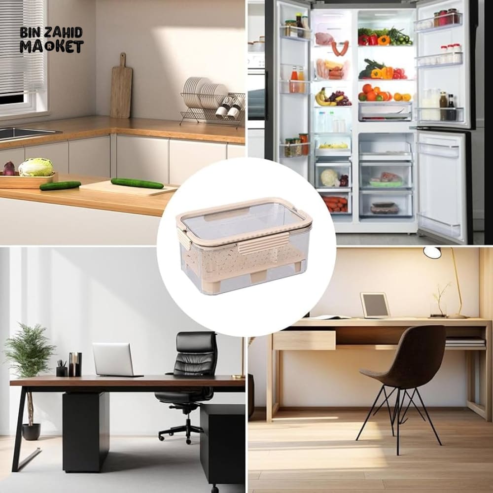 AIRTIGHT FOOD STORAGE CONTAINERS WITH LIDS - PORTABLE & STACKABLE BINS