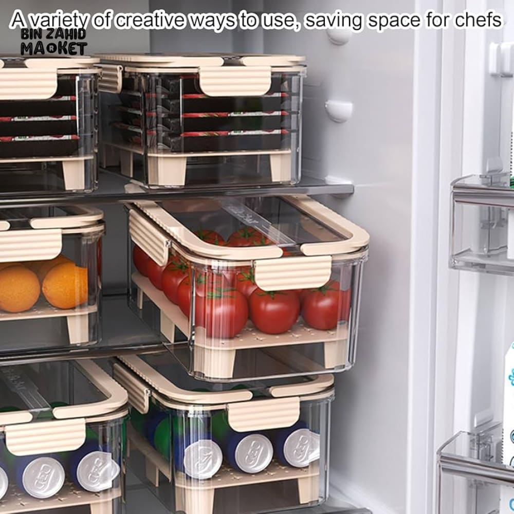 AIRTIGHT FOOD STORAGE CONTAINERS WITH LIDS - PORTABLE & STACKABLE BINS