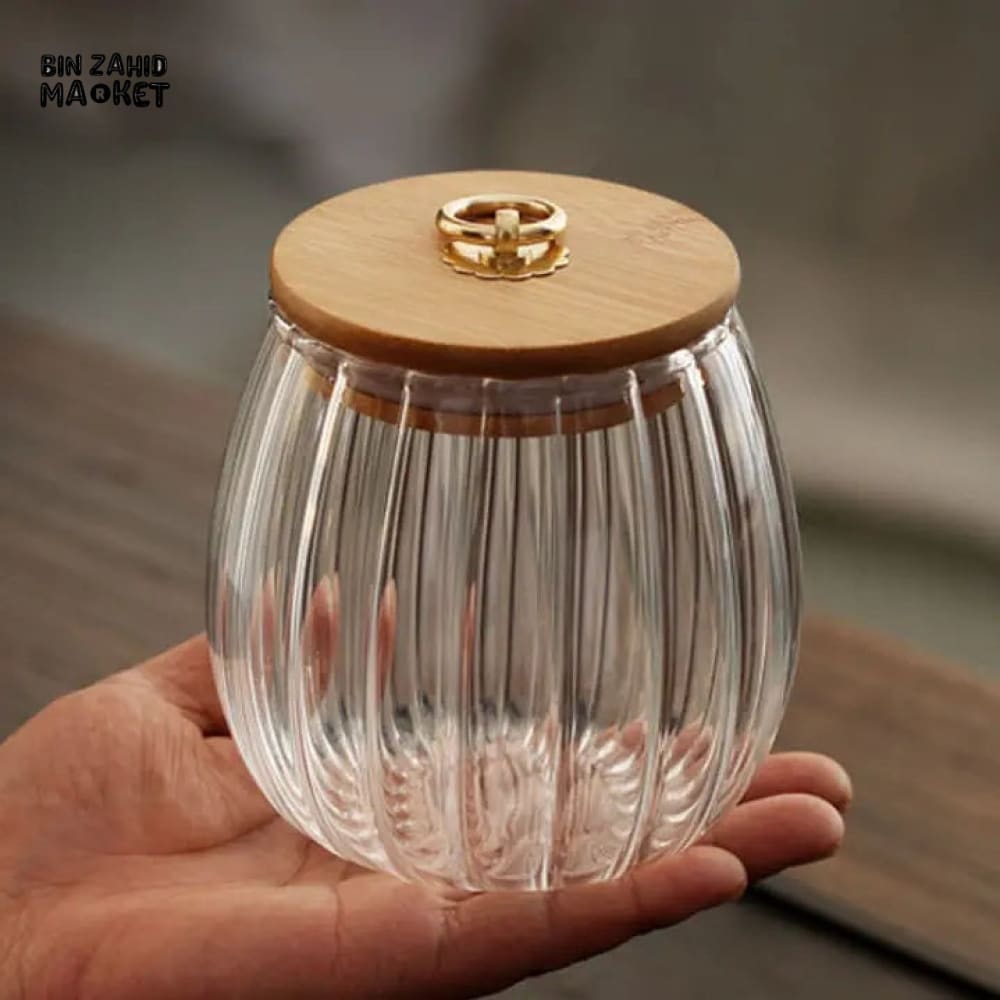 AIRTIGHT GLASS JAR 8.5*8.5*11.5CM