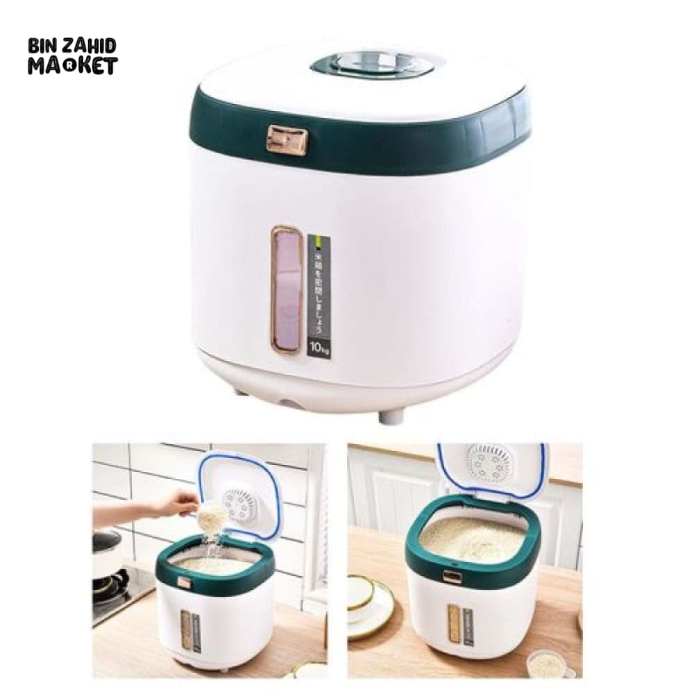 AIRTIGHT RICE STORAGE DISPENSER CONTAINER - 10 KG