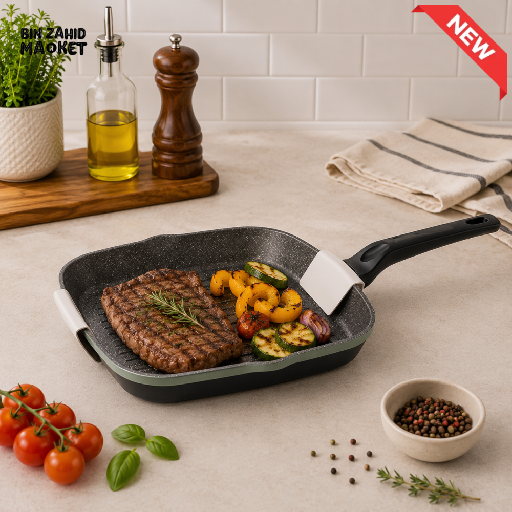 ALPENBERG 28 CM NONSTICK SQUARE GRILL PAN