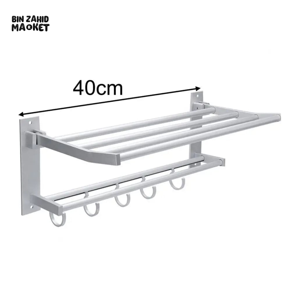 ALUMINIUM DOUBLE TOWEL RACK