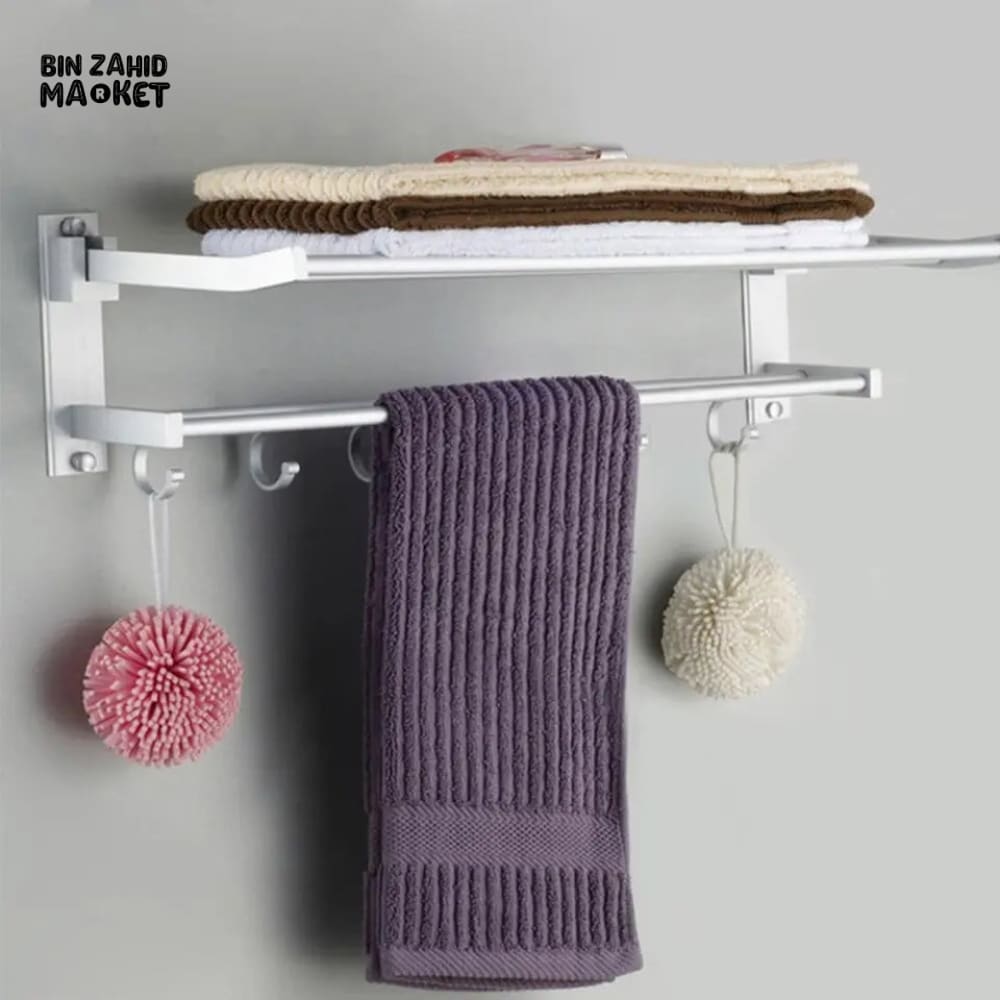 ALUMINIUM DOUBLE TOWEL RACK