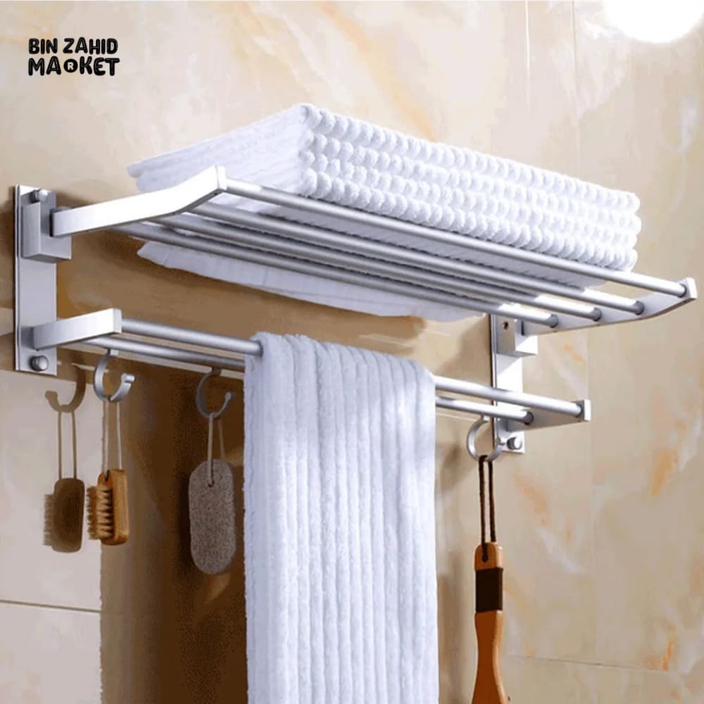 ALUMINIUM DOUBLE TOWEL RACK