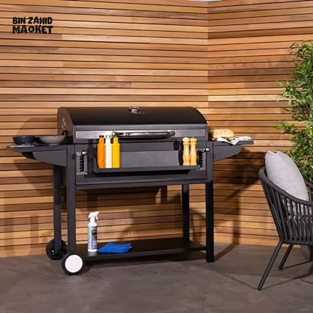 AMERICAN CHARCOAL BARBEQUE GRILL WITH THERMOMETER