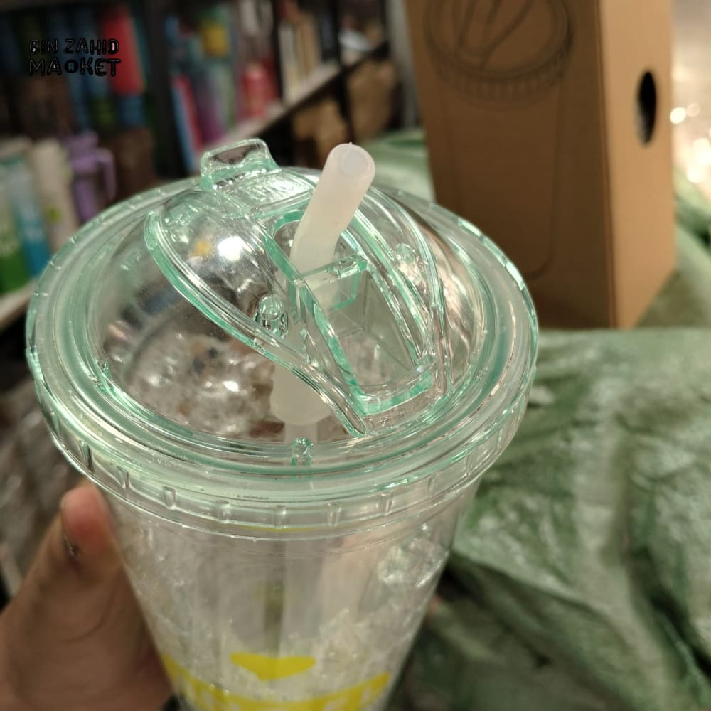 ANGEL SIXTEEN CRYSTAL TUMBLER WITH STRAW – PREMIUM AESTHETIC DRINK CUP