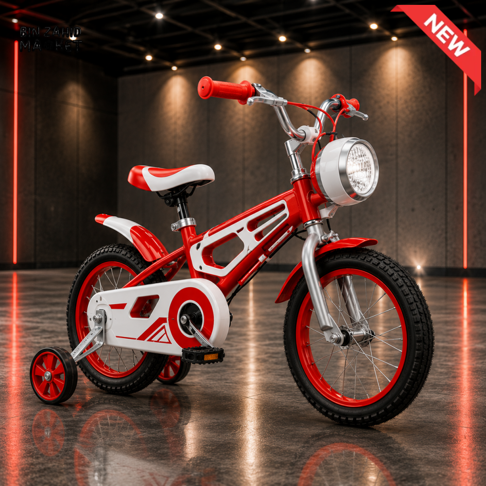ANHAPI KIDS SPORT BICYCLE WITH TRAINING WHEELS - RED