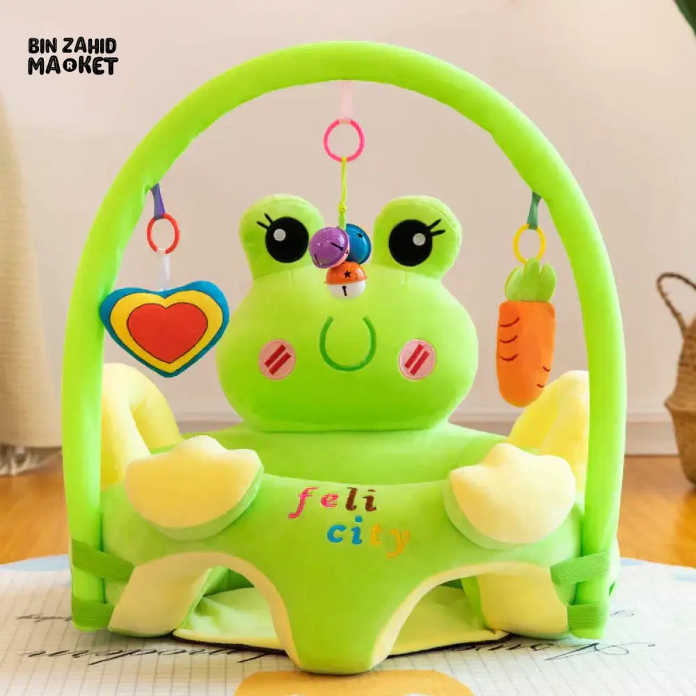 ANIMALS FACES SEAT WITH TOY BAR Frog