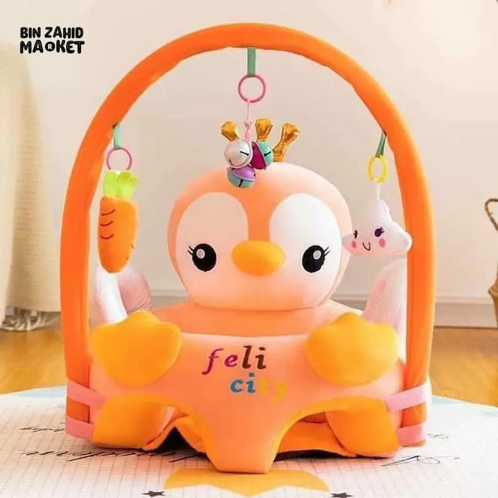 ANIMALS FACES SEAT WITH TOY BAR Penguin
