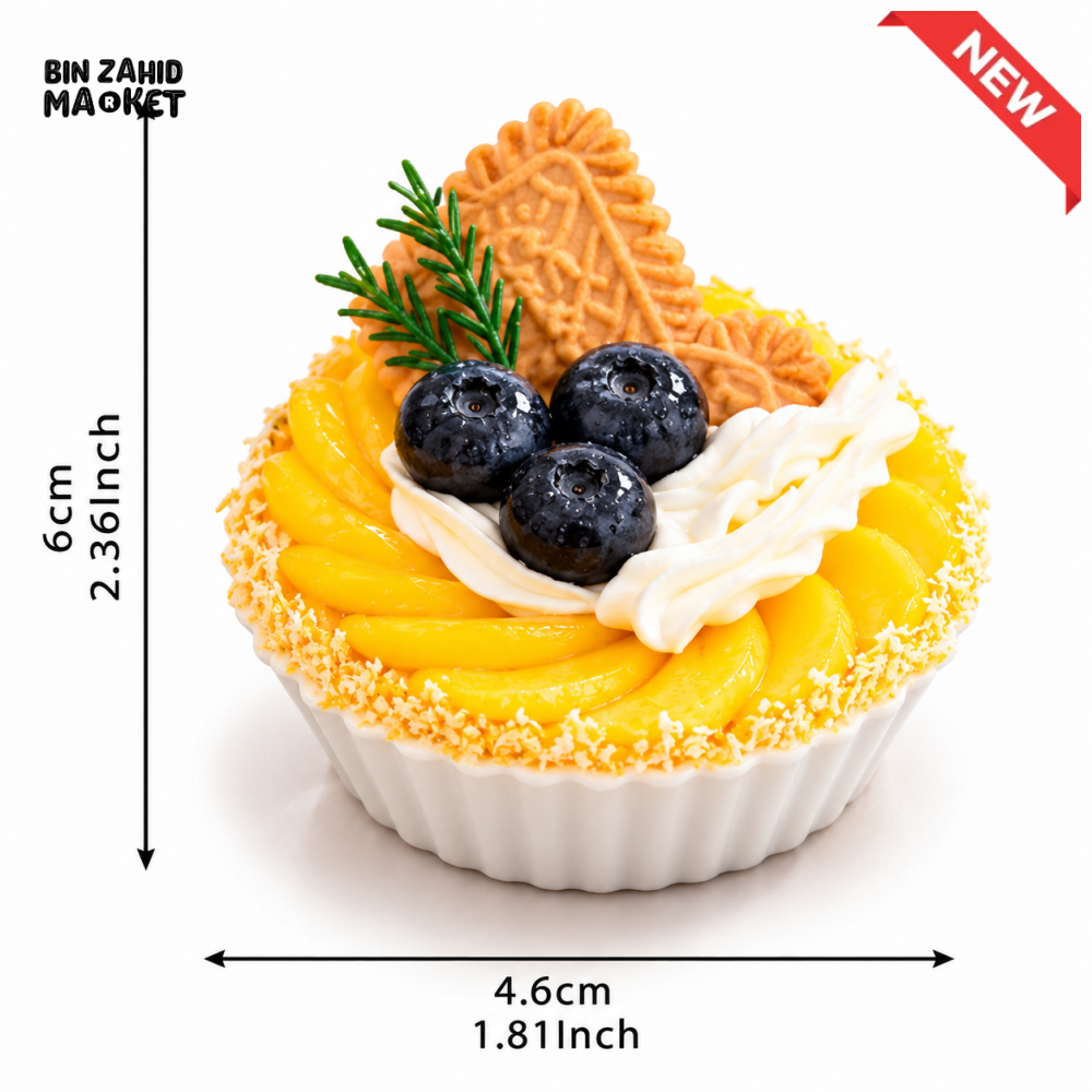 ARTIFICIAL DECORATIVE FRUIT TART - 1 PIECE - Artificial Food & Display Props