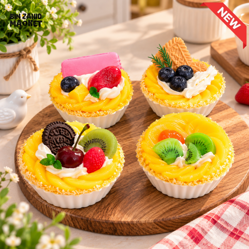 ARTIFICIAL DECORATIVE FRUIT TART - 1 PIECE - Artificial Food & Display Props