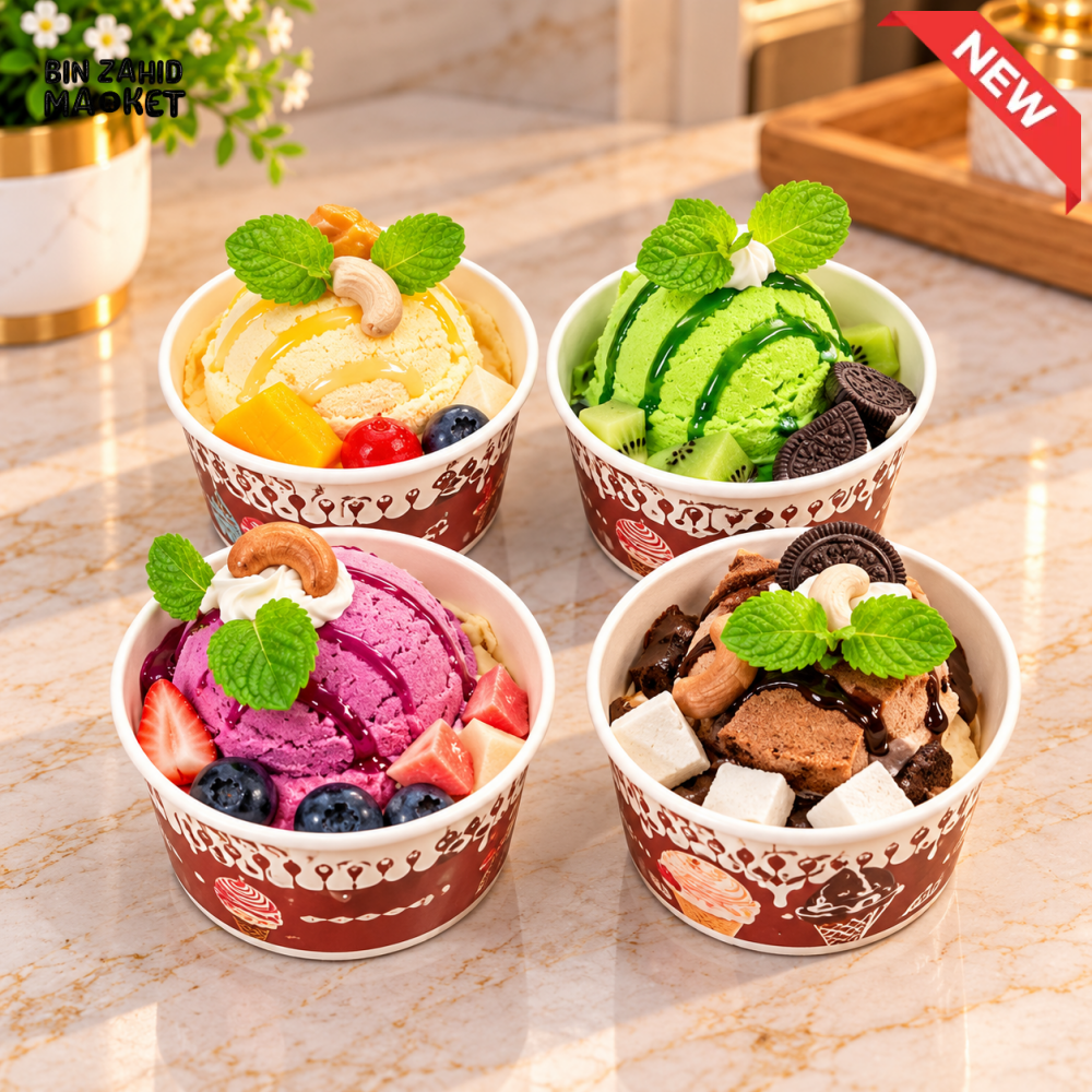 ARTIFICIAL ICE CREAM DESSERT CUP DISPLAY SET - 1 PIECE - Artificial Food & Display Props