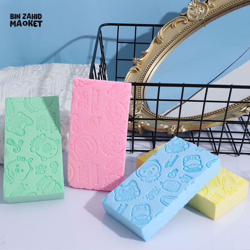 BABY BATH RUB BACK CLEANING SPONGE – GENTLE BODY WASH TOOL FOR KIDS & ADULTS