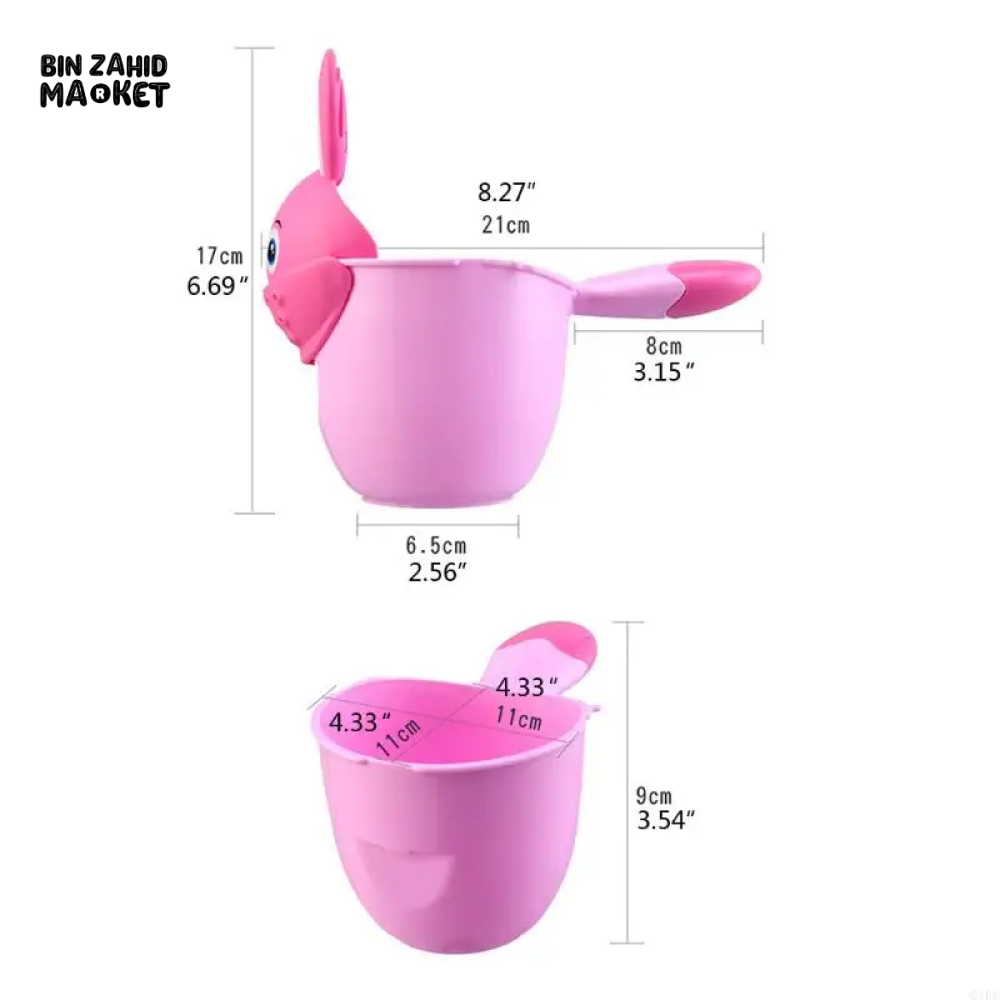 BABY SHOWER RINSING MUG - PINK RABBIT