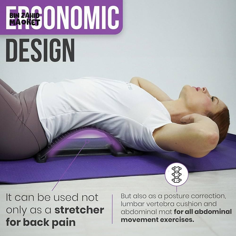 BACK STRETCHER FOR LOWER BACK PAIN RELIEF – SPINE DECOMPRESSOR & BACK CRACKER TOOL
