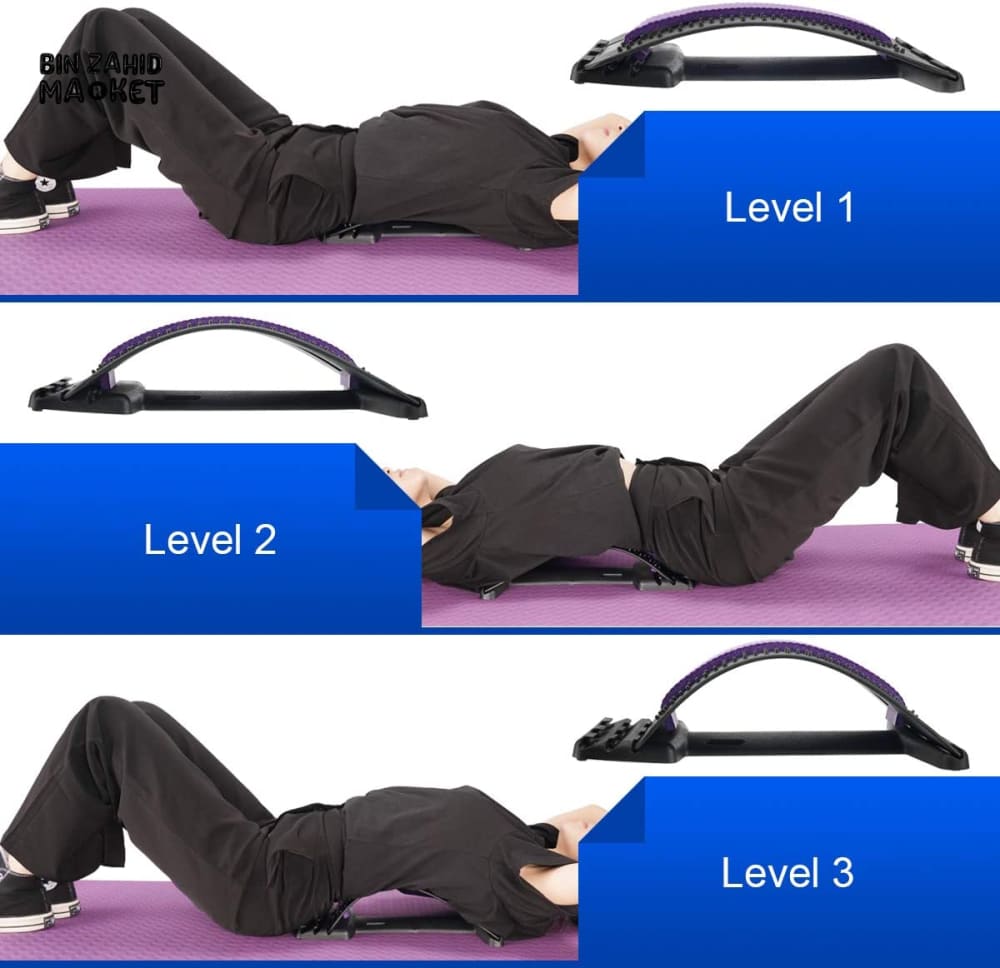 BACK STRETCHER FOR LOWER BACK PAIN RELIEF – SPINE DECOMPRESSOR & BACK CRACKER TOOL