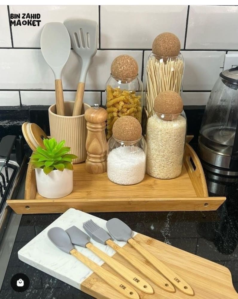 BALL CORK GLASS JARS