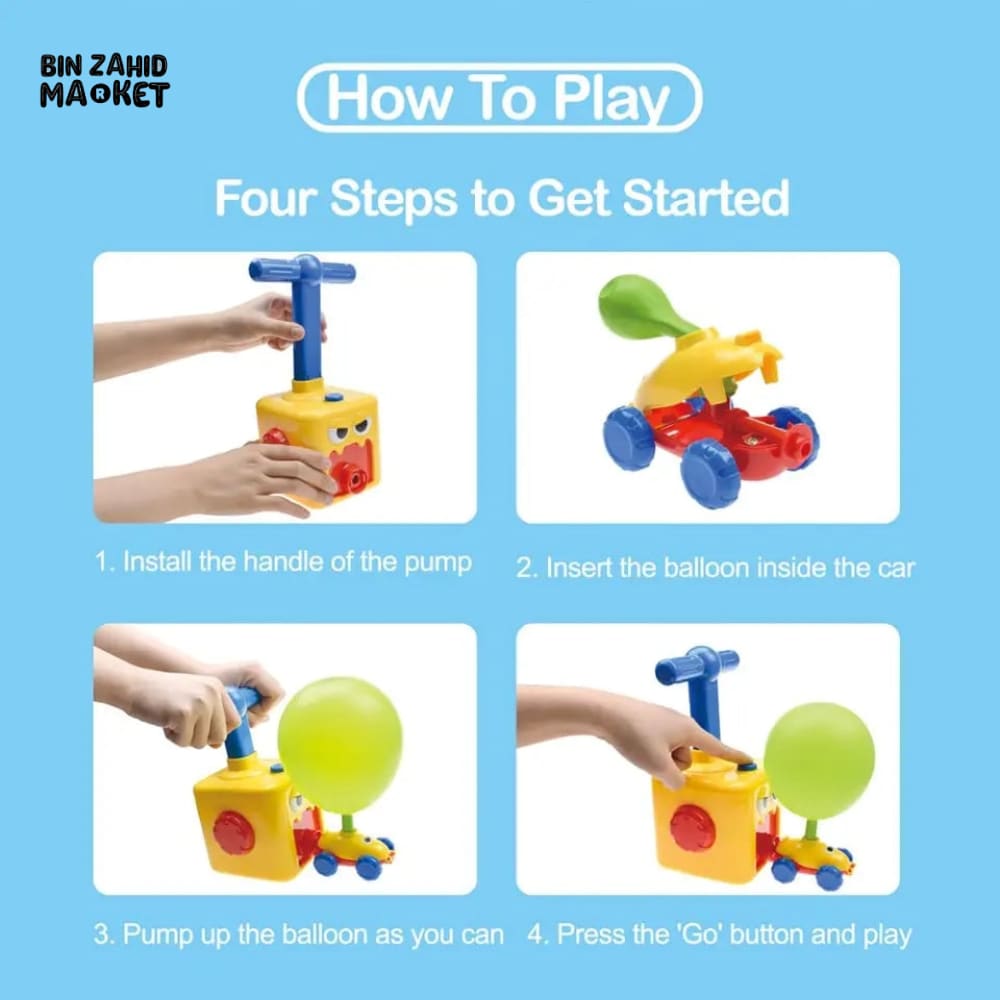 BALLOON LAUCHER CAR TOY