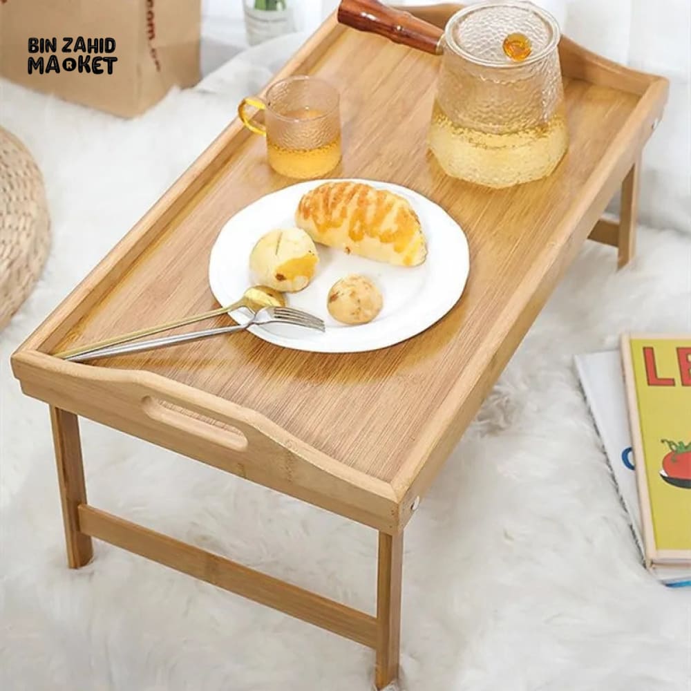 BAMBOO BED TABLE TRAY