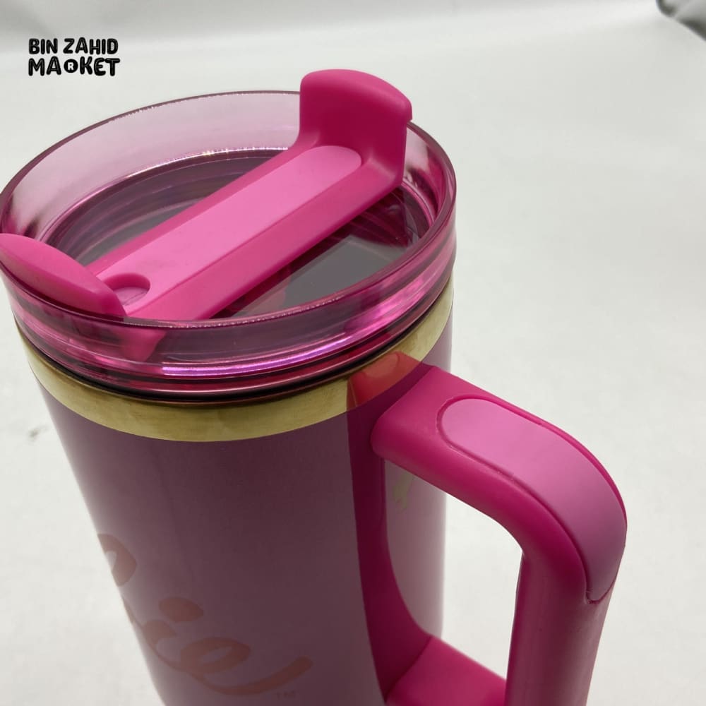 BARBIE THERMAL COFFEE MUG WITH STRAW – 40OZ VACUUM INSULATED STAINLESS STEEL TRAVEL TUMBLER