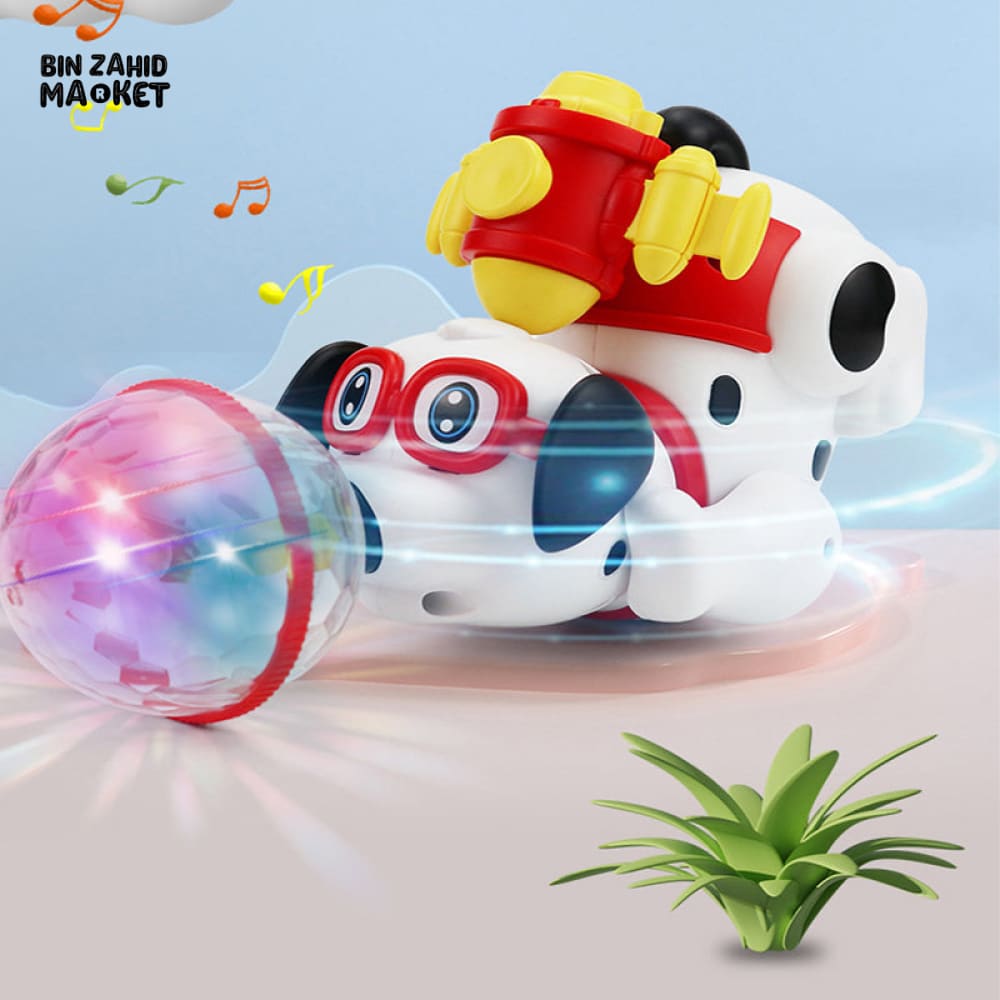 BATTERY OPERATED SPRAY TOY WITH LIGHT & SOUND EFFECTS - DOG