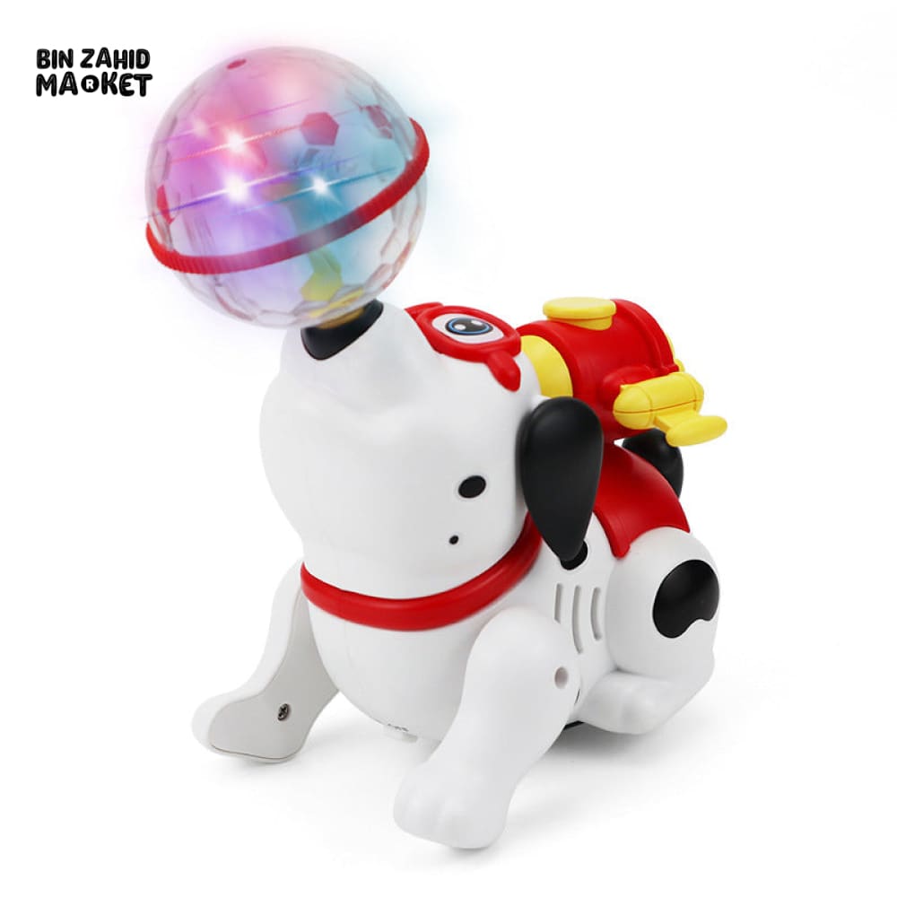 BATTERY OPERATED SPRAY TOY WITH LIGHT & SOUND EFFECTS - DOG