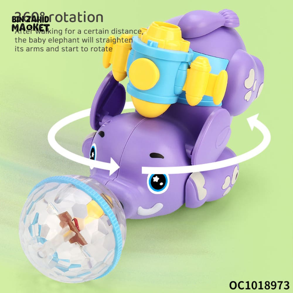 BATTERY OPERATED SPRAY TOY WITH LIGHT & SOUND EFFECTS - ELEPHANT