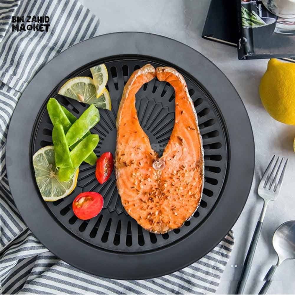 BBQ GRILL PAN STOVE-TOP NON-STICK GRILLING PAN