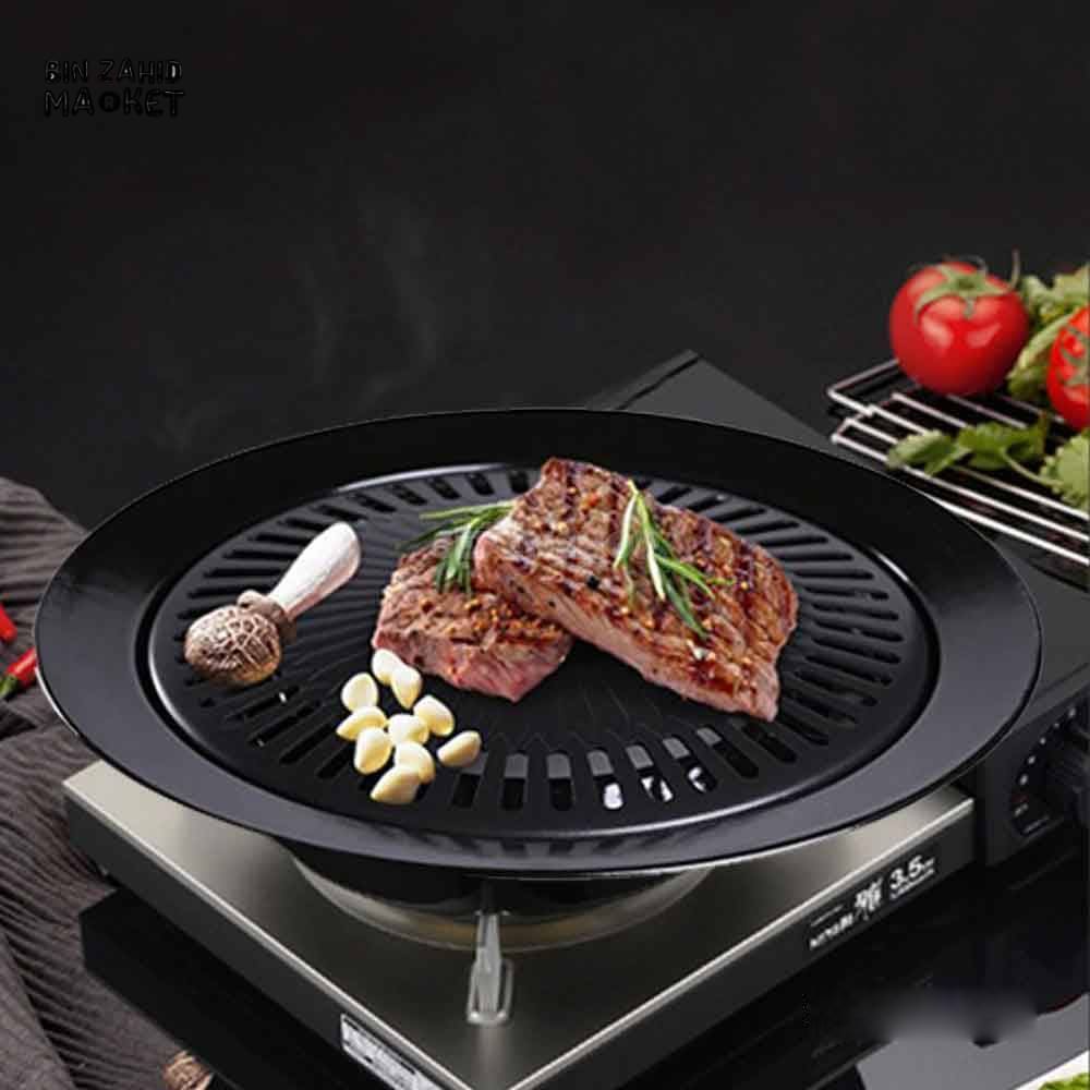 BBQ GRILL PAN STOVE-TOP NON-STICK GRILLING PAN