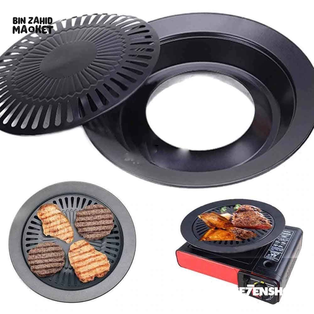 BBQ GRILL PAN STOVE-TOP NON-STICK GRILLING PAN