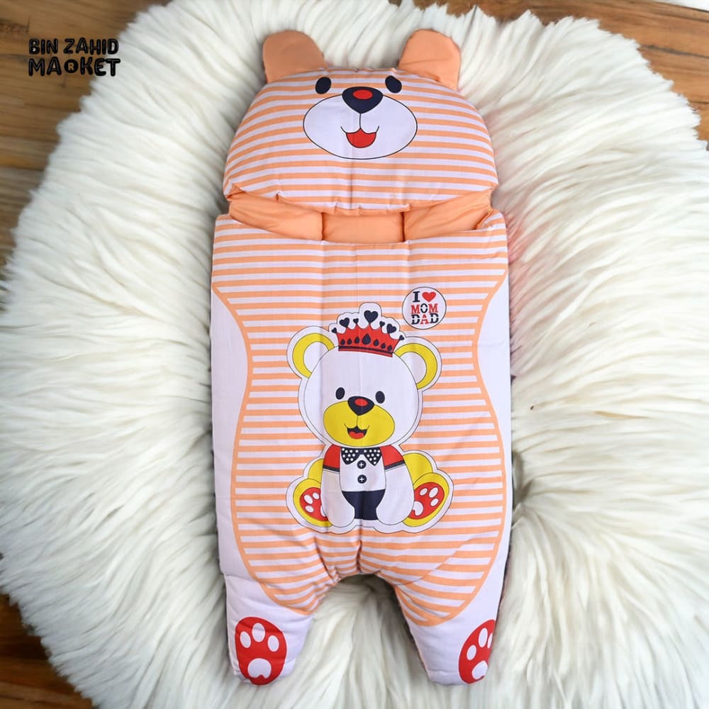 BEAR CUTE SLEEPING BAG Orange