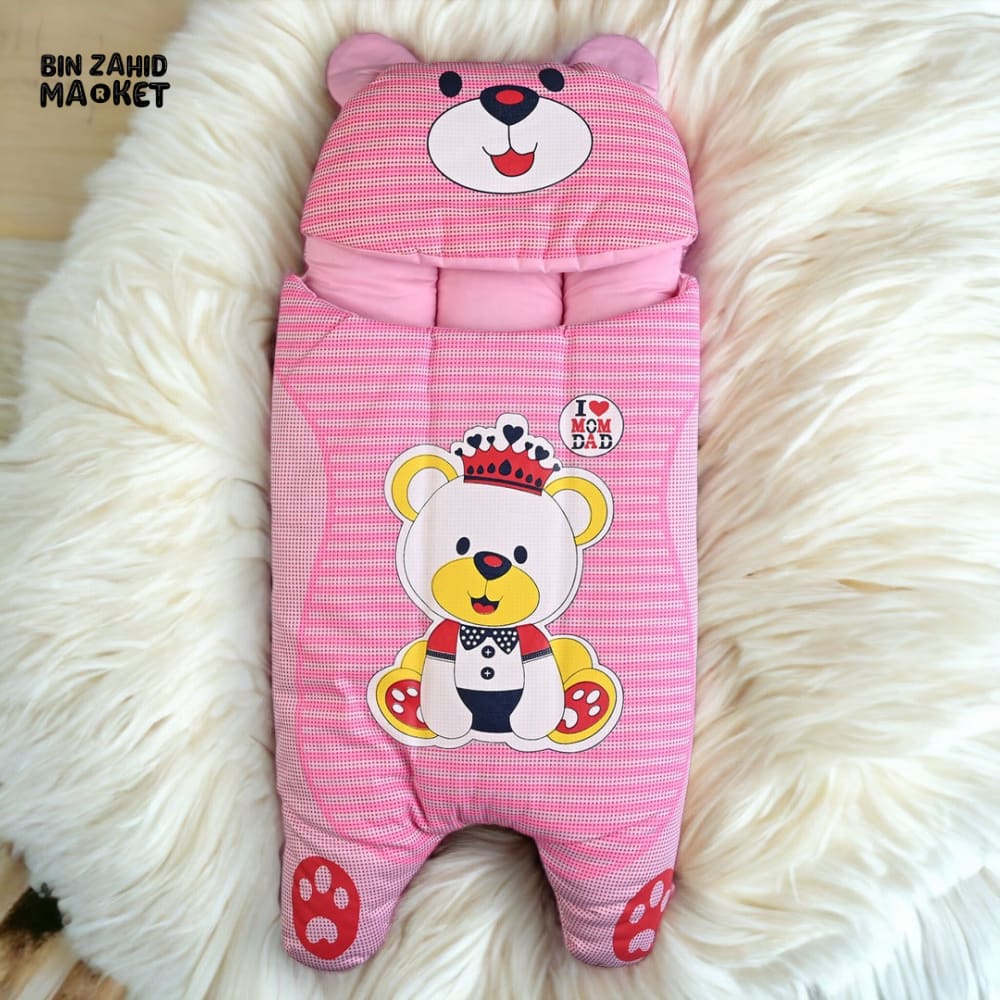 BEAR CUTE SLEEPING BAG Pink 1