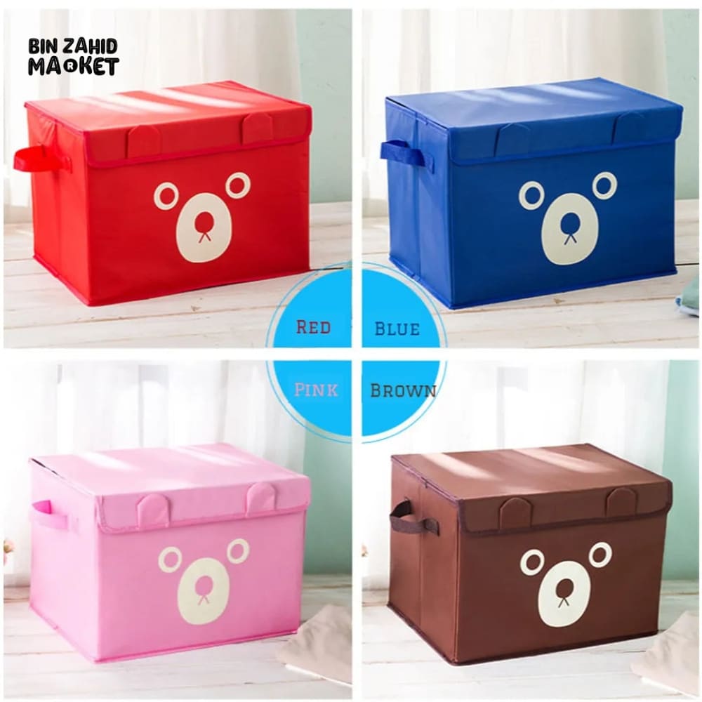 BEAR FACE PRINTED STORAGE BOX