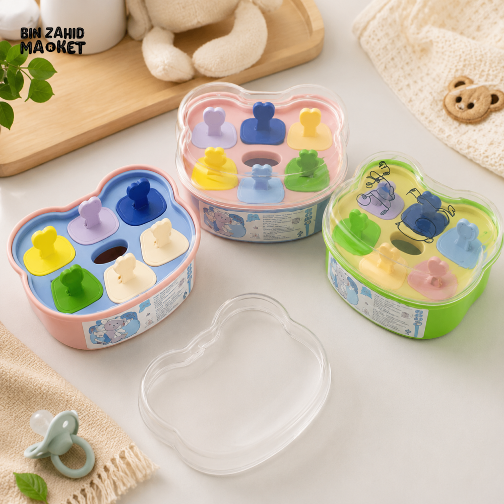 BEAR SHAPE POP-UP ICE POP MOLD SET