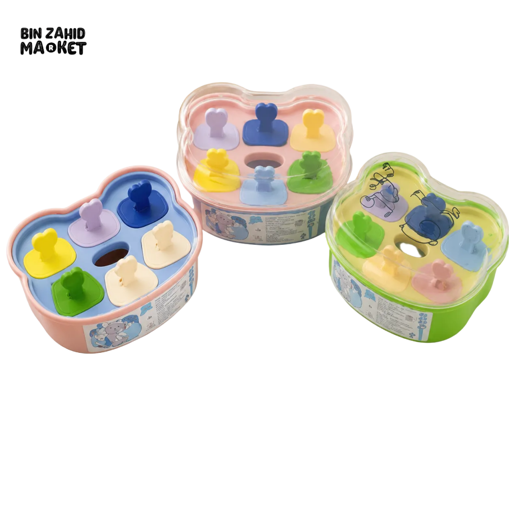 BEAR SHAPE POP-UP ICE POP MOLD SET