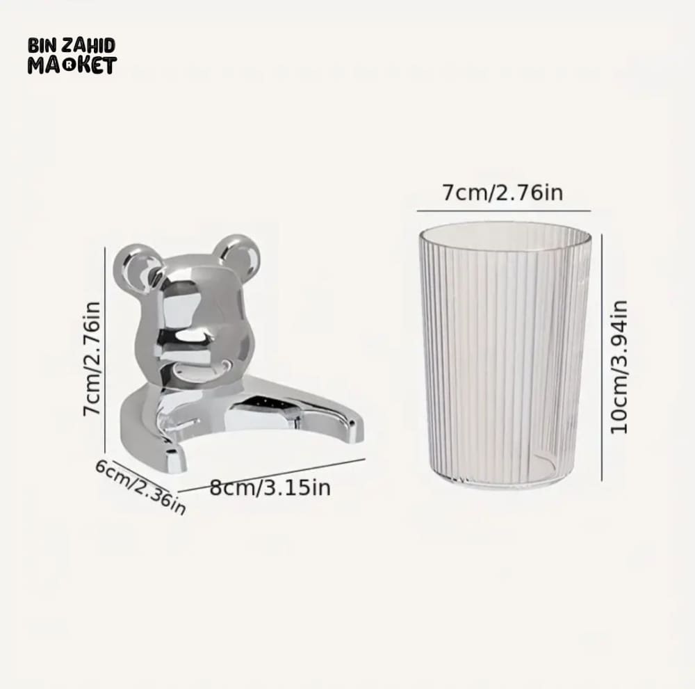 BEAR STORAGE GLASS TYPE HOLDER