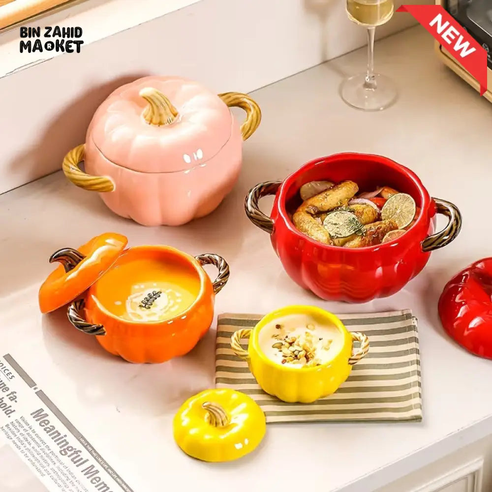 BIN ZAHID HOME ROYAL HARVEST PUMPKIN SOUP & STEW BOWL - 1700ML / 59.83 OZ
