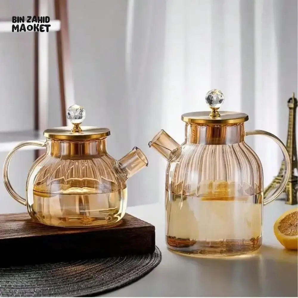 BOROSILICATE GLASS COOKING TEA POT