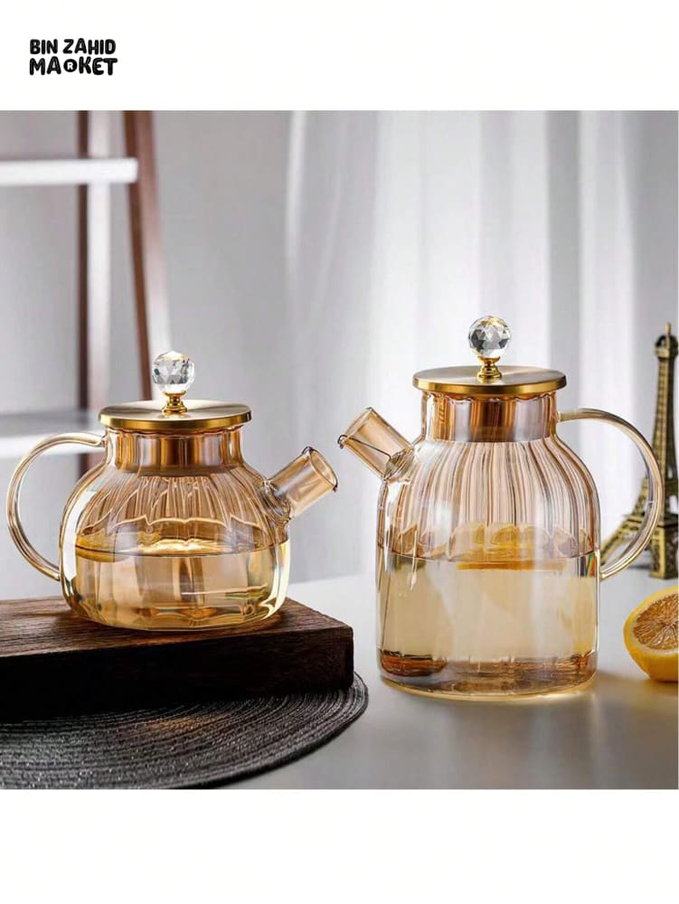 BOROSILICATE GLASS COOKING TEA POT