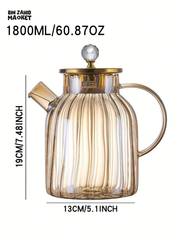 BOROSILICATE GLASS COOKING TEA POT