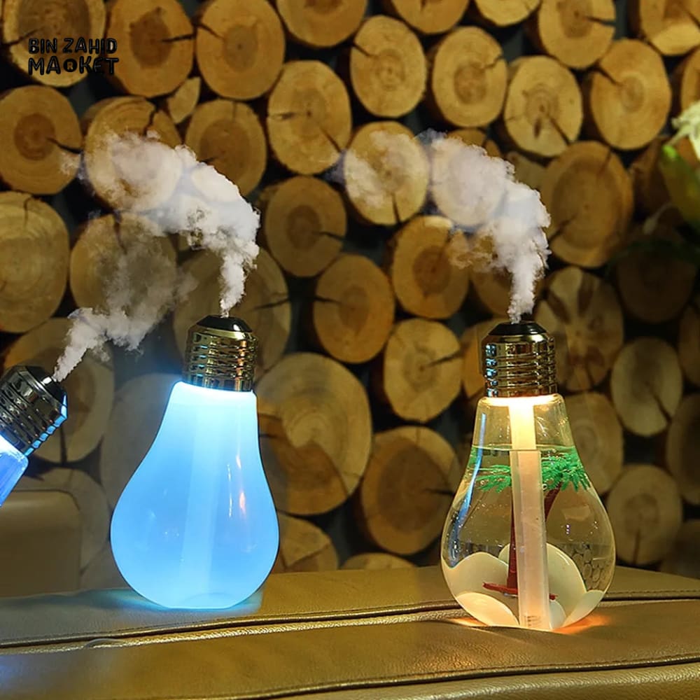 BULB HUMIDIFIER WITH COLORFULL NIGH LIGHT