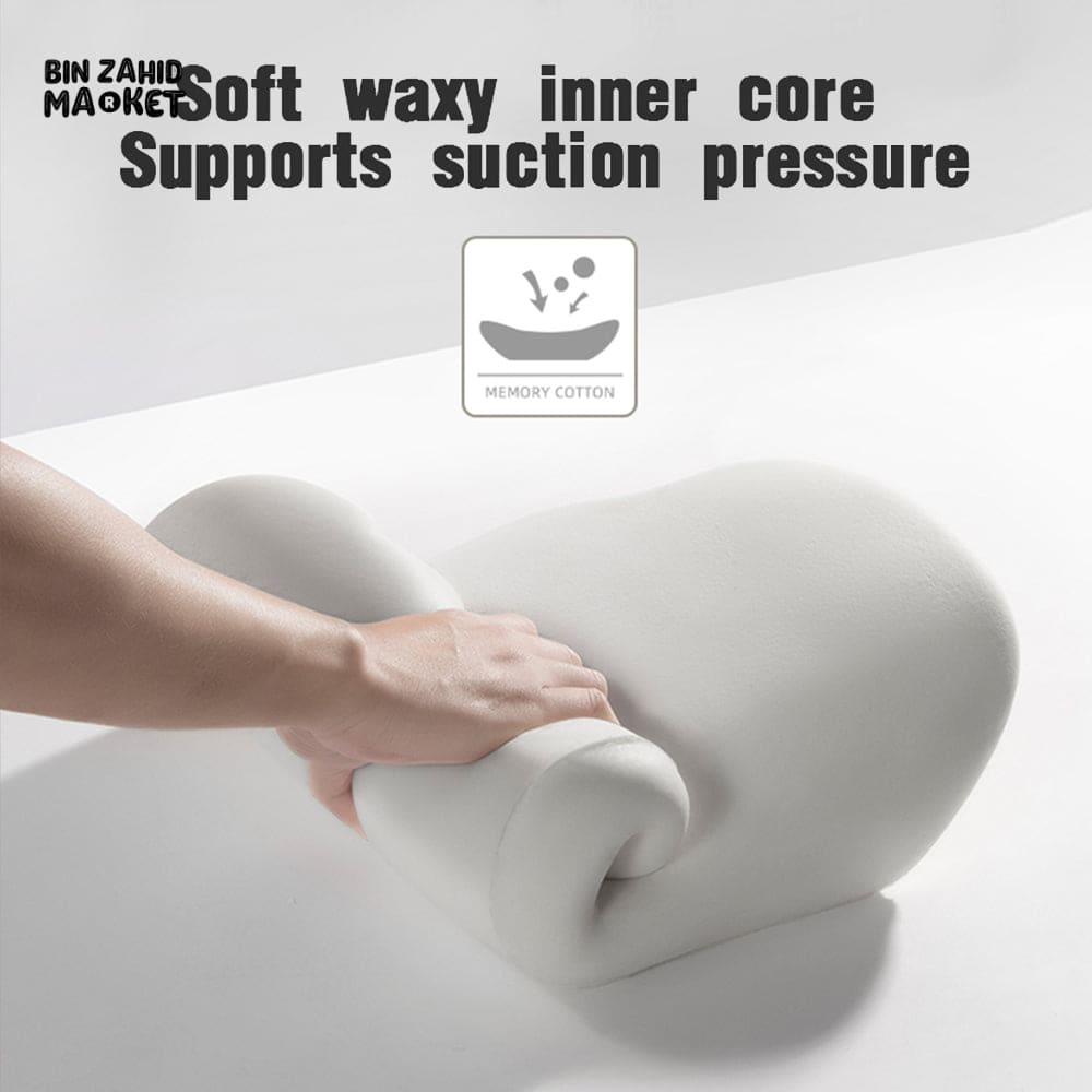 CAR MEMORY FOAM HEADREST & LUMBAR SUPPORT PILLOW 2 PIECES SET – ERGONOMIC NECK & WAIST CUSHION FOR ALL VEHICLES