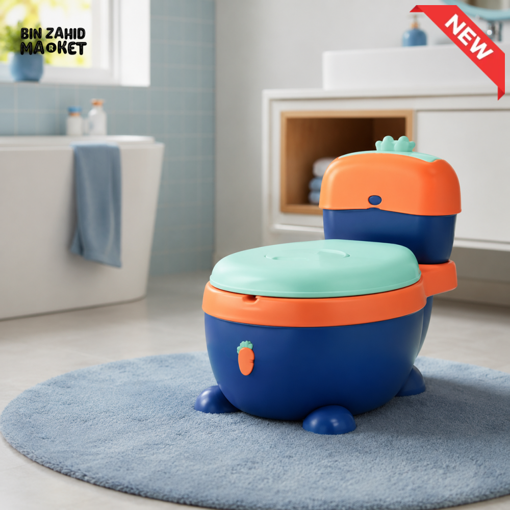 CARTOON BABY POTTY TRAINING TOILET SEAT - BLUE